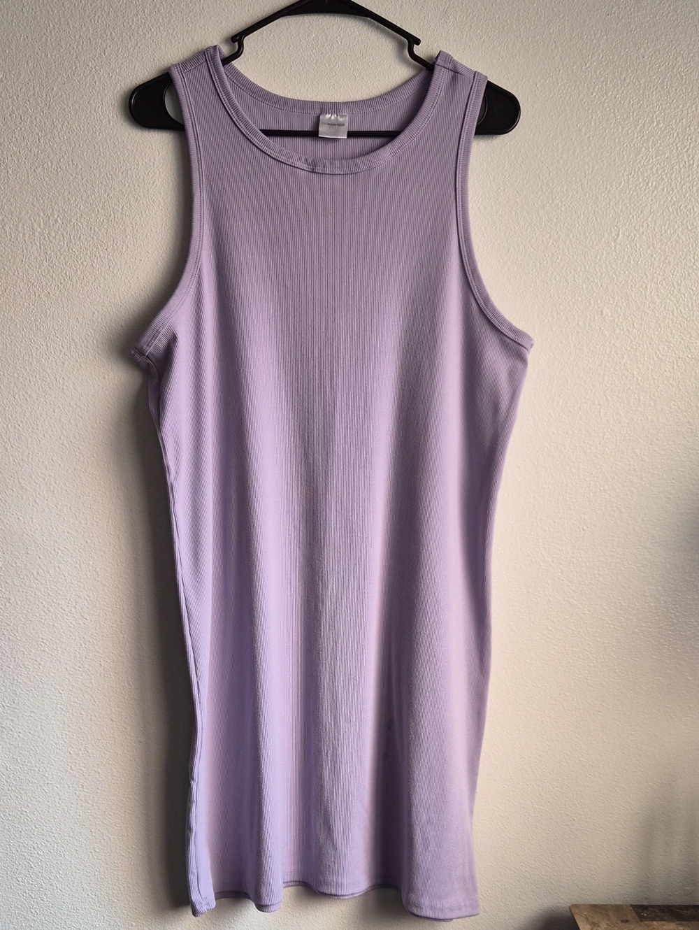 Real Essentials Lavender Ribbed Tank Dress Size 2XL
